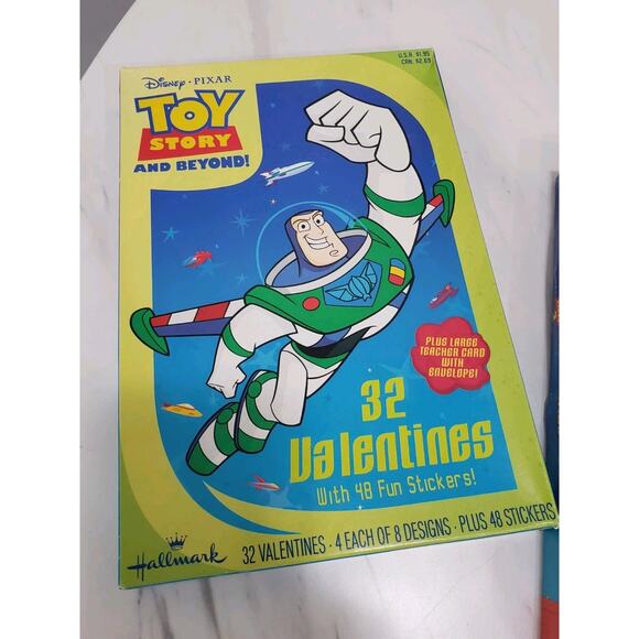 Vintage Disney Pixar Toy Story 1 & Toy Story 2 Valentines Classroom Cards lot 2 - Picture 3 of 11